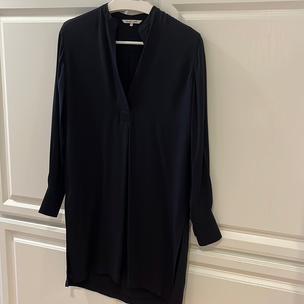 Helmut lang balck oversize shirt dress